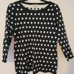 Liz Claiborne polka dot sweater